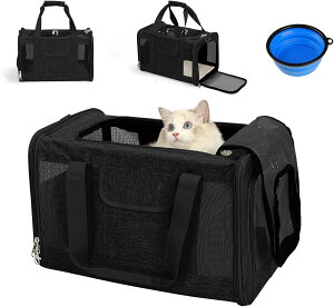 ペットキャリーバッグ ペットバッグ ショルダー 中・大型猫・小型犬・うさぎ用 折りたたみ 変形しない 通気性 臭気がない 引っ掻き傷に強い キャンピング お花見 旅行 通院 災害避難用 マ