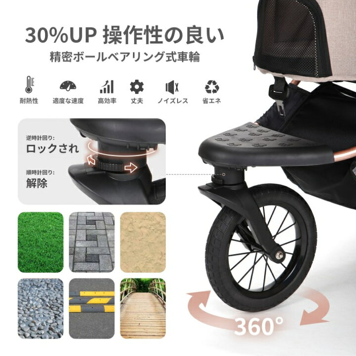 楽天市場】SKISOPGO ペットカート 対面式可能 3輪タイプペットバギー 