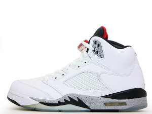 y2017N/28.5cmzNIKE AIR JORDAN 5 RETRO WHITE/UNIVERSITY RED-BLACK-MATTE SILVER 136027-104iCL GAW[_5g zCg/ZgO[