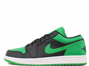 NIKE AIR JORDAN 1 LOW 553558-065iCL GA W[_ 1 [ ubN/ubN-bL[O[-zCgBLACK/BLACK-LUCKEY GREEN-WHITE