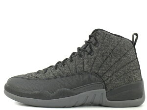 NIKE AIR JORDAN 12 RETRO WOOL 852627-003iCL GA W[_ 12 g E[ _[N O[/^bN Vo[-ubNDARK GREY/METALLIC SILVER-BLACK