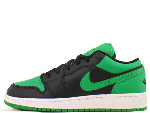 yX[TCY Xj[J[zNIKE AIR JORDAN 1 LOW GS 553560-065iCL GA W[_ 1 [ K[Y ubN/ubN-bL[ O[-zCgBLACK/BLACK-LUCKY GREEN]WHITE