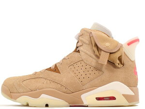 NIKE AIR JORDAN 6 RETRO SP DH0690-200ナイキ エア ジョーダン 6 レトロ スぺシャル "トラヴィス・スコット/カクタス ジャック" ブリティッシュカーキ/ブライトクリムゾン"TRAVIS SCOTT" BRITISH KHAKI/BRIGHT CRIMS