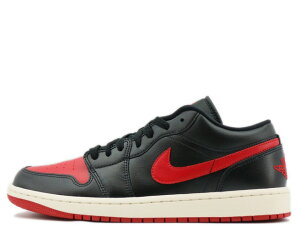 NIKE WMNS AIR JORDAN 1 LOW DC0774-061iCL EBY GA W[_ 1 [ ubN/Wbh/ZCBLACK/GYM RED-SAIL