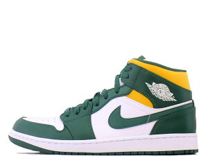 y2021NzNIKE AIR JORDAN 1 MID NOBLE GREEN/POLLEN-WHITE 554724-371iCL GA W[_ 1 ~bh m[u O[/p-zCg