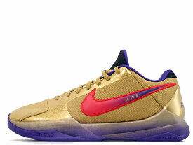 NIKE KOBE 5 PROTRO "UNDEFEATED" METALLIC GOLD/FIELD PURPLE-MULTI-COLO