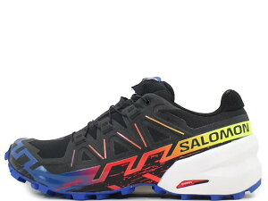SALOMON SPEEDCROSS 6 GORE-TEX BLUE FIRE L47202300T Xs[hNX 6 SAebNX u[t@CA ubN/T[t U EFuBLACK/SURF THE WEB/SAFETY YELLOW