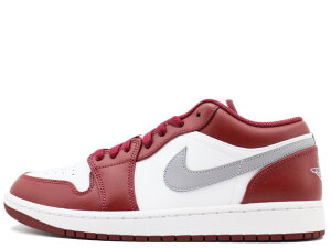 NIKE AIR JORDAN 1 LOW 553558-615iCL GA W[_ 1 [ `F[Ebh bh/ZgO[-zCgCHERRYWOOD RED/CEMENT GREY-WHITE