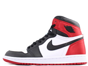 NIKE WMNS AIR JORDAN 1 RETRO HIGH OG CD0461-016iCL EBY GA W[_ 1 g nC OG"SATIN BLACK TOE"BLACK/BLACK-WHITE-VARSITY RED