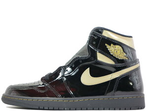 NIKE AIR JORDAN 1 RETRO HIGH OG "PATENT" BLACK/METALLIC GOLD 555088-032iCL GAW[_ 1 g nC IWi