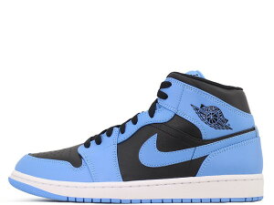 NIKE AIR JORDAN 1 MID UNIVERSITY BLUE/BLACK-WHITE DQ8426-401ナイキ エアジョーダン 1 ミッド ユニバーシティー ブルー/ブラック-ホワイト