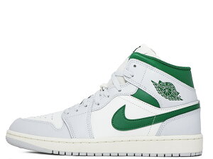 NIKE AIR JORDAN 1 MID DQ8426-142iCL GA W[_ 1 ~bh T~bgzCg/pCO[SUMMIT WHITE/PINE GREEN
