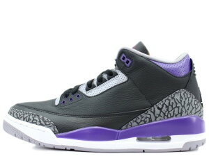 NIKE AIR JORDAN 3 RETRO CT8532-050iCL GAW[_ 3 g ubN/R[gp[v/ZgO[BLACK/COURT PURPLE-CEMENT GREY