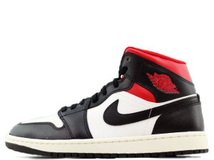NIKE WMNS AIR JORDAN 1 MID BQ6472-061iCL EBY GA W[_ 1 ~bh "܍" ubN/Wbh-ZCBLACK/GYM RED-SAIL