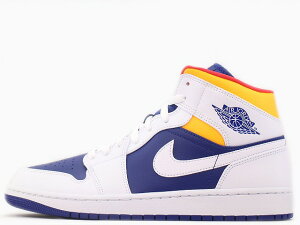 NIKE AIR JORDAN 1 MID WHITE/DEEP ROYAL BLUE-TRACK RED-LASER ORANGE 554724-131iCL GA W[_ 1 ~bh zCg/fB[vCu[-gbNbh-[U[IW