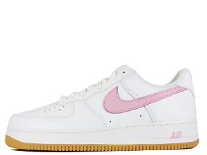 NIKE AIR FORCE 1 LOW RETRO DM0576-101iCL GAtH[X 1 [ g zCg/sN-K CG[WHITE/PINK-GUM YELLOW