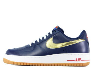 y2012NzNIKE AIR FORCE 1 LOW 488298-406iCL GAtH[X  [ "IsbN/USA" ~bhiCglCr[/^bNS[hMIDNIGHT NAVY/METALLIC GOLD