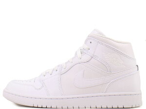 NIKE AIR JORDAN 1 MID 554724-136iCL GA W[_ 1 ~bh zCg/zCg-zCgWHITE/WHITE-WHITE