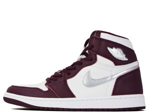 NIKE AIR JORDAN 1 RETRO HIGH OG BORDEAUX/METALLIC SILVER-WHITE 555088-611iCL GA W[_ 1 g nC IWi {h[