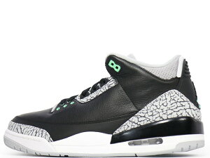 NIKE AIR JORDAN 3 RETRO BLACK/GREEN GLOW-WOLF GREY CT8532-031iCL GAW[_ 3 g ubN/O[O[ EtO[