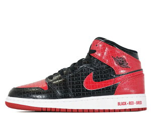 yfB[XXj[J[zNIKE AIR JORDAN 1 MID SS (GS) DM9650-001iCL GAW[_ 1 ~bh SS O[hXN[ ubN/Wbh/zCgBLACK/GYM RED-WHITE