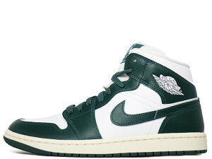 NIKE WMNS AIR JORDAN 1 MID BQ6472-133iCL EBY GA W[_ 1 ~bh zCg/ILV_CYhO[/ZCWHITE/OXIDIZED GREEN/SAIL