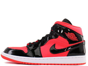 NIKE WMNS AIR JORDAN 1 MID BQ6472-600iCL EBY GA W[_ 1 ~bh uCgN]/ubNBRIGHT CRIMSON/BLACK