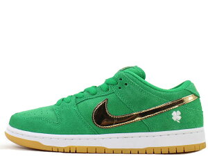 NIKE SB DUNK LOW PRO BQ6817-303�i�C�L �X�P�[�g�{�[�f�B���O �_���N ���[ �v�� "�Z���g�p�g���b�N�f�C/�V�������b�N" �O���[��/���^���b�N�S�[���h"ST. PATRICK'S DAY"GREEN/METALLIC GOLD