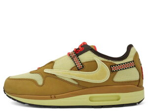 NIKE AIR MAX 1/CJ DO9392-701iCL GA }bNX 1 / JN^XWbN "gBXXRbg" EB[g/hbv-obNuE"TRAVIS SCOTT"WHEAT/LEMON DROP-BAROQUE BROWN