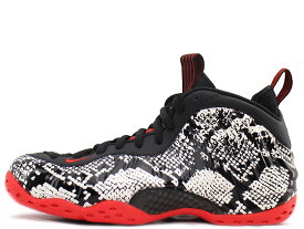 NIKE AIR FOAMPOSITE ONE 314996-101ナイキ エア フォームポジット ワン "アルビノスネークスキン" セイル/ブラック/ハバネロ レッド/ブラックSAIL/BLACK-HABANERO RED-BLACK