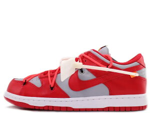 NIKE DUNK LOW LTHR/OW CT0856-600iCL _N [ "It zCg UNIVERSITY RED/WOLF GREY