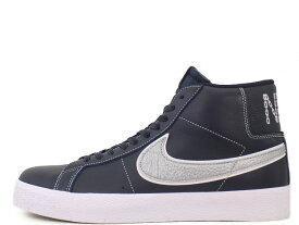 NIKE SB ZOOM BLAZER MID MS QS DZ7260-400ナイキ スケートボーディング ズーム ズーム ブレザー ミッド クイックストライク "メイソン シルバ""MASON SILVA"BLACKENED BLUE/WOLF GREY