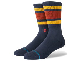 【SOCKS】STANCE SOCKS BOYD ST スタンス ソックス ボイド ST ネイビー/ゴールド 靴下 A556A20BOS#BLK