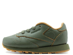【BABY/KIDS SIZE】REEBOK CL LEATHER KENDRICK BS7497リーボック クラシック レザー ケンドリック "ケンドリック・ラマー" オリーブ/ガム キッズサイズOLIVE/GUM