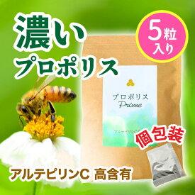 ＼11日までマラソンP5倍★クーポン発行中!／グリーン プロポリス サプリメント プロポリスプライム (5粒入) お試し アルテピリンC ブラジル産 高濃縮 エクストラグレード ソフトカプセル 高品質