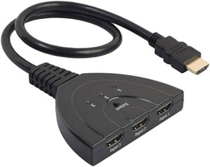 HDMIؑ֊HDMIZN^[HDMIzdsv3HDMI to HDMIiXIXj 3DΉ V1.4i 3 to 1ój