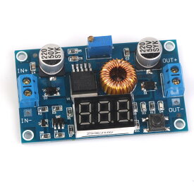 電源モジュール パワーモジュール 調整可能 ステップダウン 電圧計 5A 75W DC-DC
