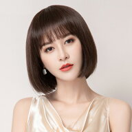 ネット付き ウィッグ ボブ ショート ストレート 黒髪 フルウィッグ カツラ かつら wig 女性 女装 ロリー…
