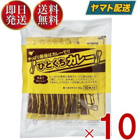 宮島醤油 ひとくちカレー 30g×10本 小袋 スティック 簡単 携帯 軽食 間食 夜食 即席 レトルト 10個