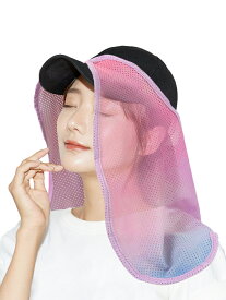 帽子用サンシェード　サンバイザー　日よけカバー　紫外線対策　フェイスカバー　顔　首　UVカット　キャンプ　ネックカバー　メッシュ　日焼け防止　観戦グッズ　吸汗速乾　スポーツ観戦　アウトドア　屋外スタジアム　フェス