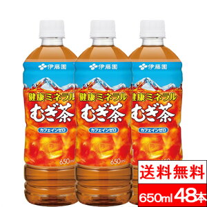 【 送料無料 】 伊藤園 ミネラル麦茶 650ml 24本×2箱(計48本) 麦茶 むぎちゃ まとめ買い ミネラルむぎ茶 茶 ペットボトル ケース おいしい 国産 お茶 ペット 箱 ミネラル 夏 箱買い 飲み物 熱