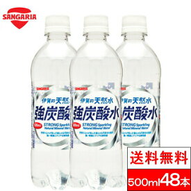 【365日出荷】【送料無料】 伊賀の天然水 強炭酸水 プレーン 炭酸水 500ml 送料無料 48本サンガリア 無糖 ソーダ水 無糖炭酸 伊賀 天然炭酸水 伊賀の強炭酸水 ペットボトル 強炭酸 ソーダ 48 無糖炭酸水 セット 伊賀の炭酸水 まとめ買い 大量 ケース 伊賀の強炭酸