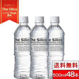 【送料無料】 水 国産 シリカ天然水 The Silica 500ml 24本 2箱（計48本） シリカ水 天然水 シリカ 軟水 シリカウォーター お水 美味しい水 天然シリカ水 おしゃれ ミネラルウォーター ケイ素水 軟水 箱買い 飲み物 永伸商事