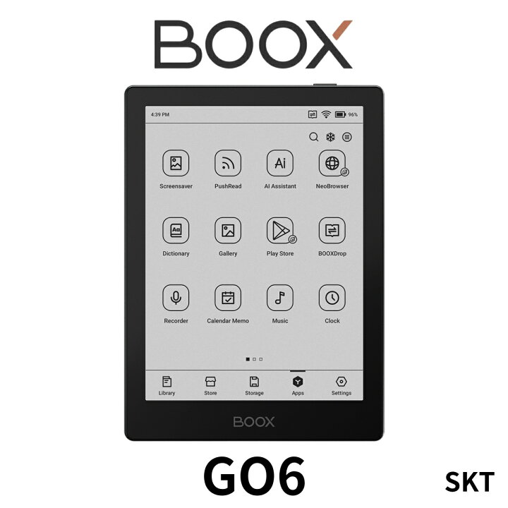楽天市場】BOOX GO6 電子書籍リーダー 電子ペーパー搭載 Android11 