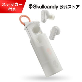 【20%OFF】Skullcandy 公式ストア Dime Evo Bone White ワイヤレスイヤホン Bluetooth 5.3 マイク付き マルチポイント 重低音モデル 最大36時間再生 急速充電 IPX4防水 カラビナ付き オリジナルステッカー