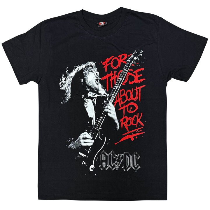 楽天市場】【6/25入荷】AC DC アンガス・ヤング ロックTシャツ バンド 