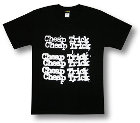 【土日も発送】 CHEAP TRICK チープ・トリック チープトリック ロゴ ブラック メンズ レディース ロックTシャツ バンドTシャツ 半袖 黒 gts ブラック Tシャツ