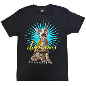 【6/25入荷】Deftones デフトーンズ 猫 メンズ レディース ロックTシャツ バンドTシャツ ブラック 半袖 RockYeah