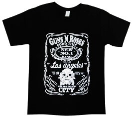 【土日も発送】 GUNS N' ROSES ガンズ＆ローゼス パラダイスシティー 黒 ブラック ロックTシャツ バンドTシャツ メンズ レディース スカル系 gts