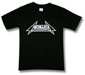 【土日も発送】 メタリカ ロゴTシャツ ロックTシャツ バンドTシャツ METALLICA LOGO 黒 メンズ レディース gts ブラック